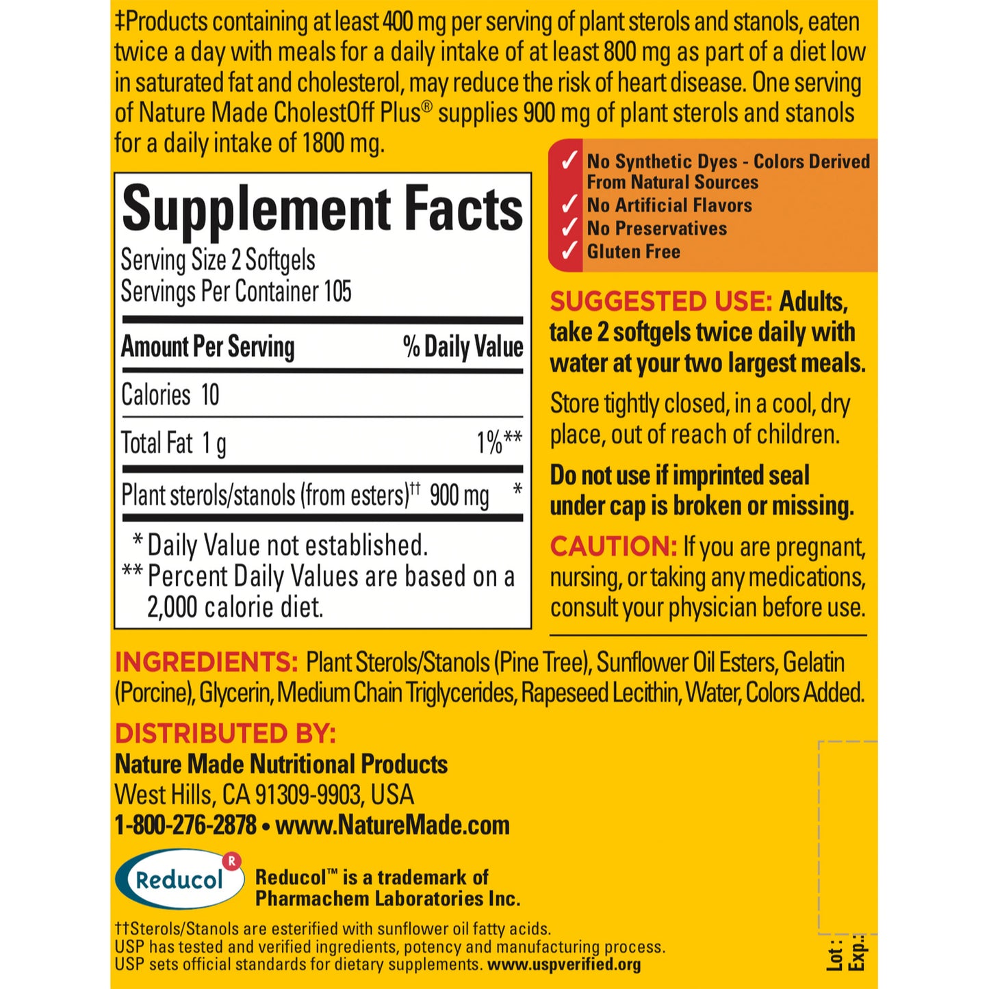 Nature Made Cholestoff Plus, 210 Softgels