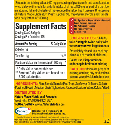 Nature Made Cholestoff Plus, 210 Softgels