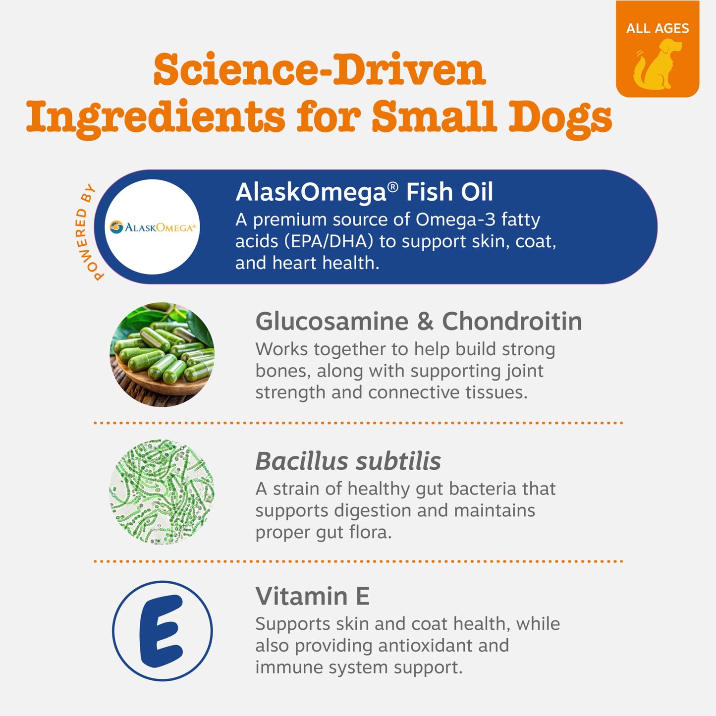 8-In-1 Multivitamin Mini Bites Chicken Flavor Dog Supplement, 90 Count