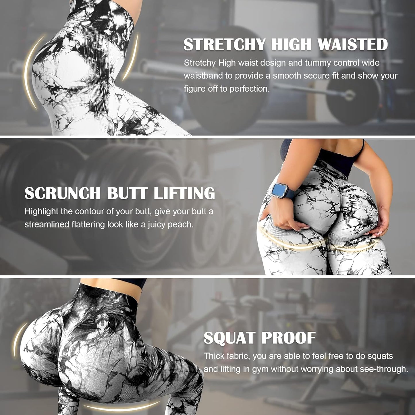 Women Scrunch Butt Lifting Leggings for Women Seamless High Waisted Workout Yoga Pants Gym Booty Tights