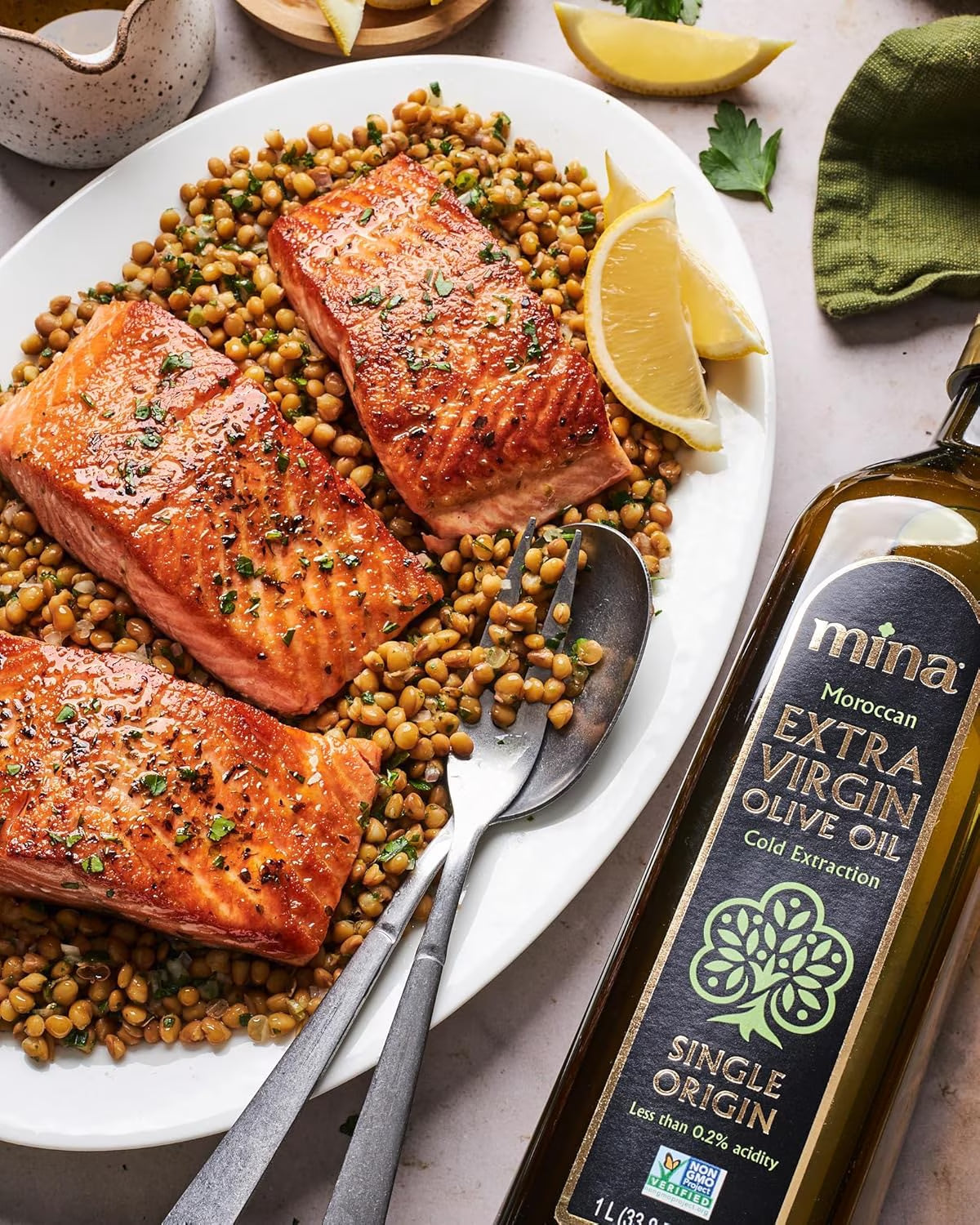 Moroccan Olive Oil Extra Virgin, 68 Fl Oz, High Polyphenol Olive Oil, Single Origin Olive Oil