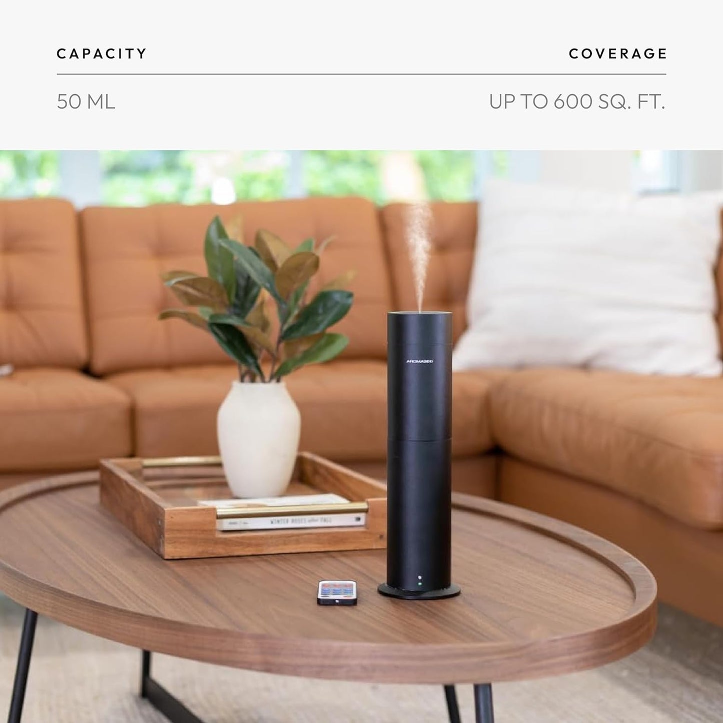 Aroma360-Mini Pro Scent Diffuser-Aroma Diffuser for Essential Oils-Cold-Air Diffusion-600Sq.Ft. Coverage-Waterless Air Diffuser-Green-Works Exclusively with Pro Pod Bottles