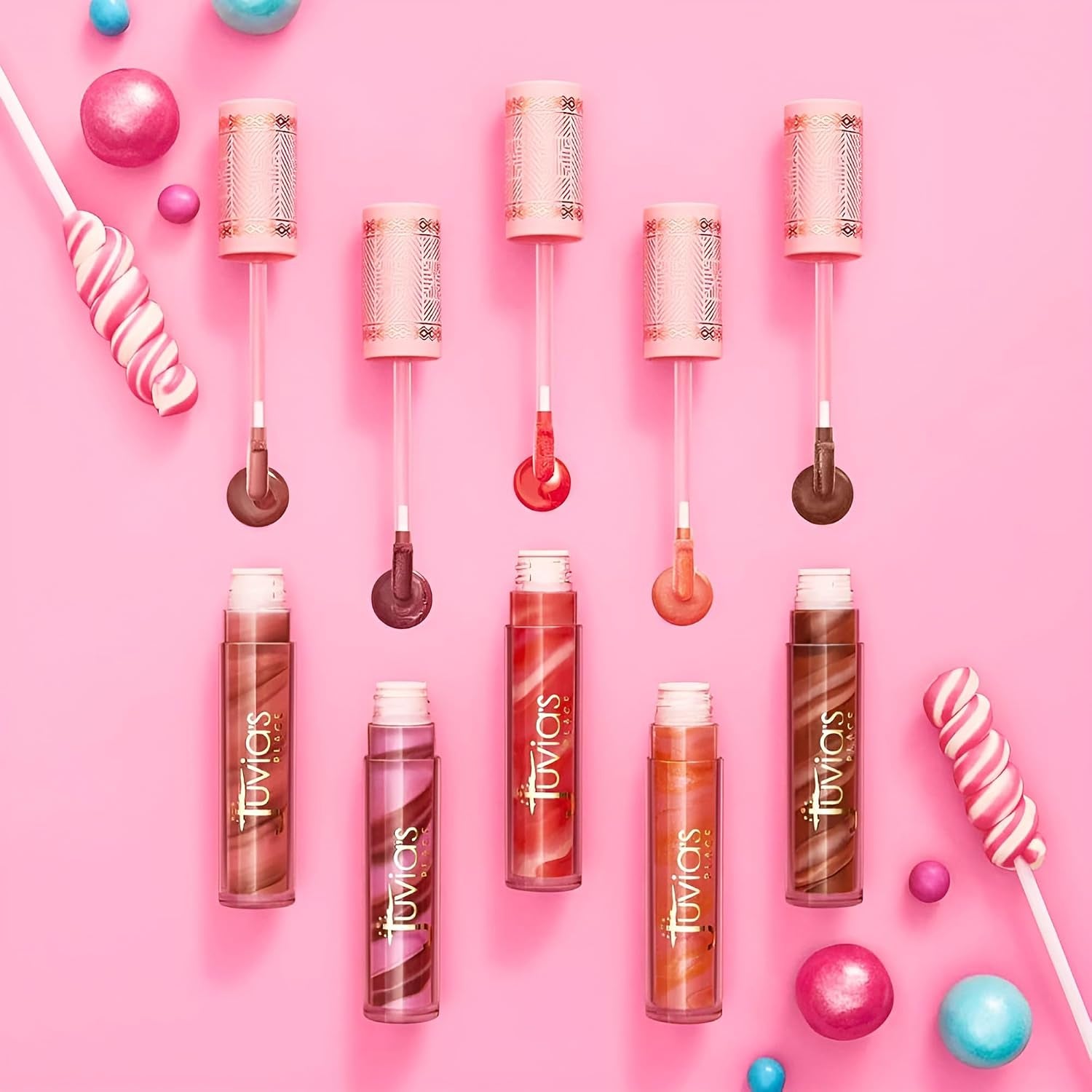 Candy Shop Lip Gloss: Strawberry N Cream - High-Shine Plumper for a Hydrating & Non-Sticky Glossy Pout, for a Moisturizing and Long-Lasting Creamy Plump & Nourished Richly Glow