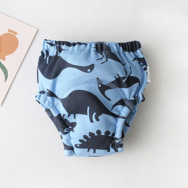 New Baby Waterproof Washable Training Pants Cartoon Cotton Baby Diaper Infant Shorts Nappies Panties Nappy Changing Underwear
