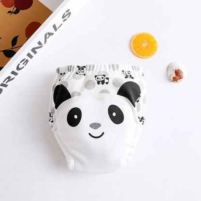 New Baby Waterproof Washable Training Pants Cartoon Cotton Baby Diaper Infant Shorts Nappies Panties Nappy Changing Underwear