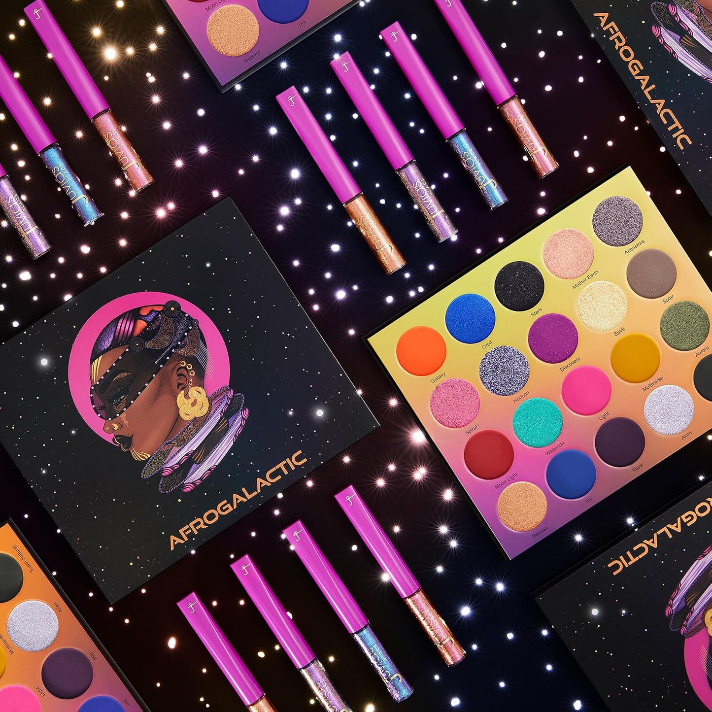 Afrogalactic Glitter Liner Unique - Glitter Liquid, Waterproof, Multi-Dimensional Gel, Metallic Liquid, Holographic, and Iridescent Liner