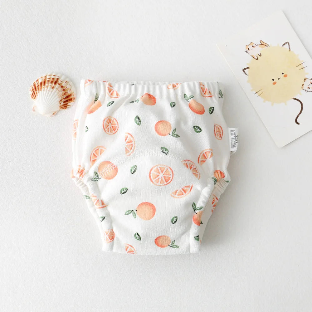 Cute Baby Waterproof Reusable Training Pants Cotton Baby Diaper Infant Shorts Nappies Panties Nappy Changing Underwear Cloth New