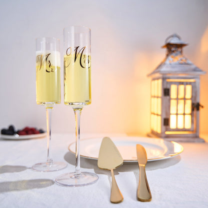 Wedding Bridal Champagne Flutes Gift Set Of 2