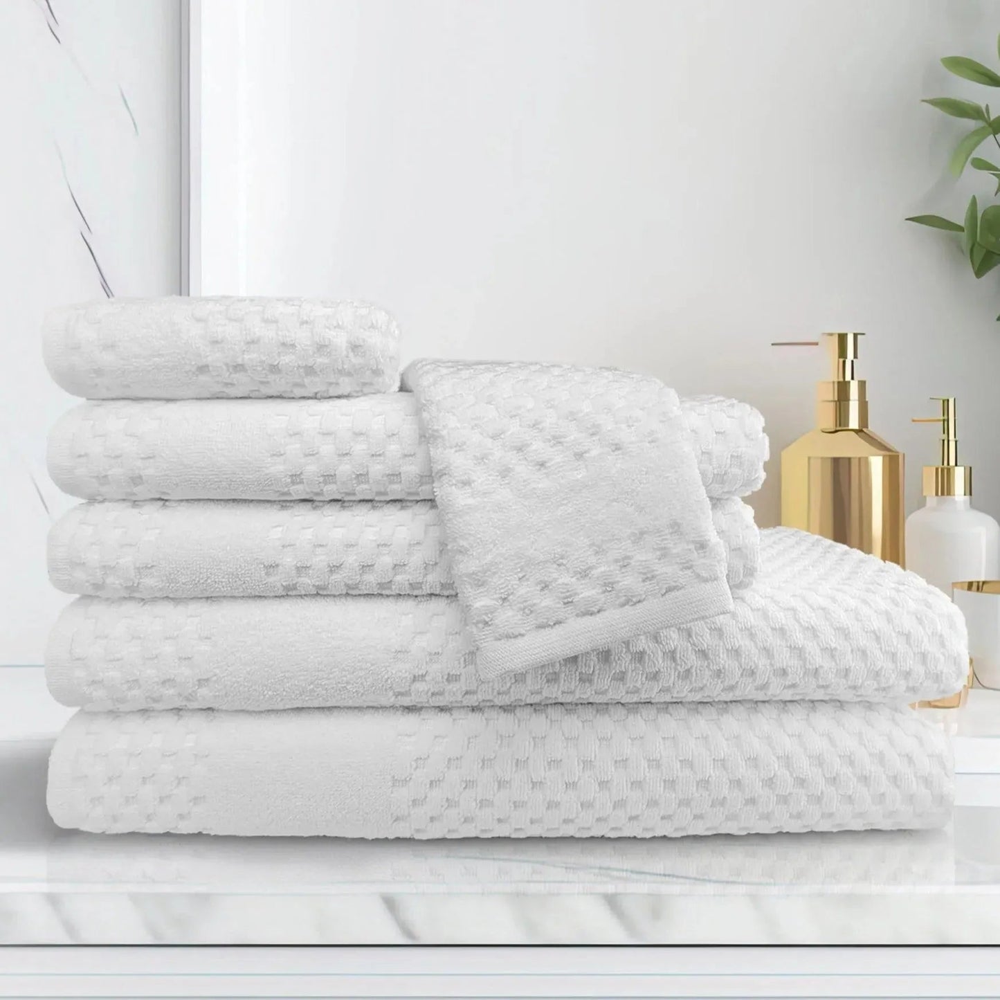 Premium Towels All over Checker Design