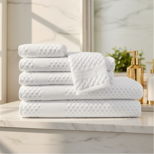 Premium Towels All over Checker Design