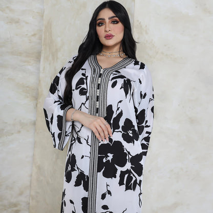 Moroccan Caftan Robe Dress