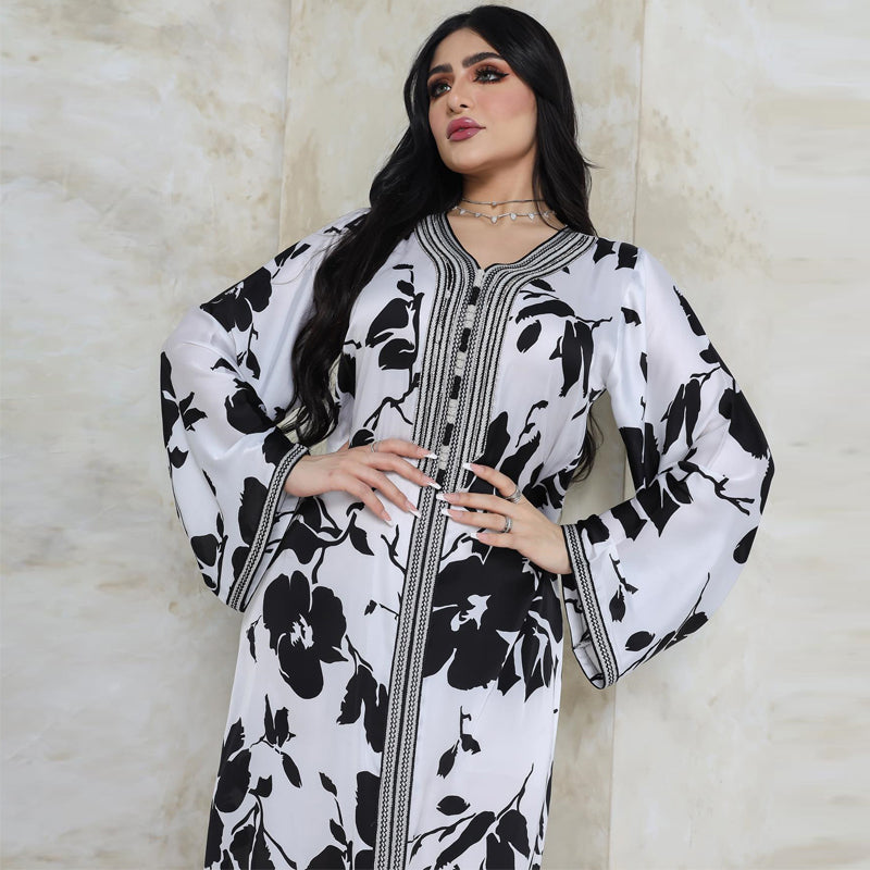 Moroccan Caftan Robe Dress