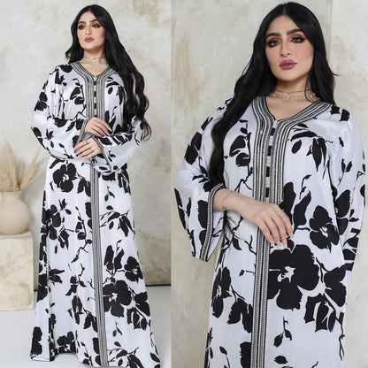 Moroccan Caftan Robe Dress