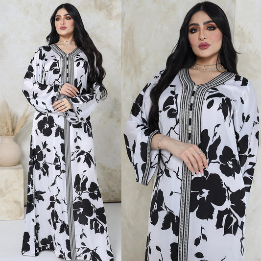 Moroccan Caftan Robe Dress