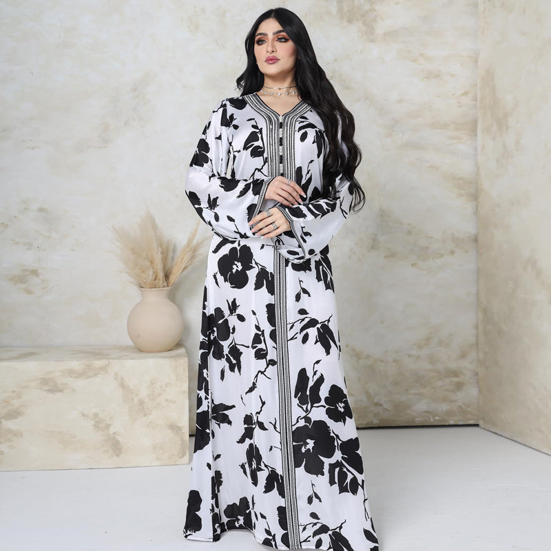 Moroccan Caftan Robe Dress