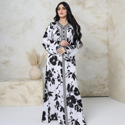 Moroccan Caftan Robe Dress