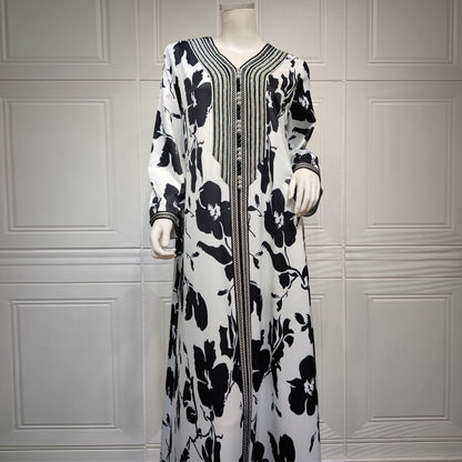 Moroccan Caftan Robe Dress