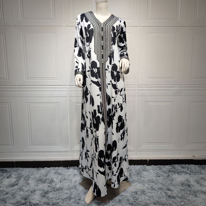 Moroccan Caftan Robe Dress