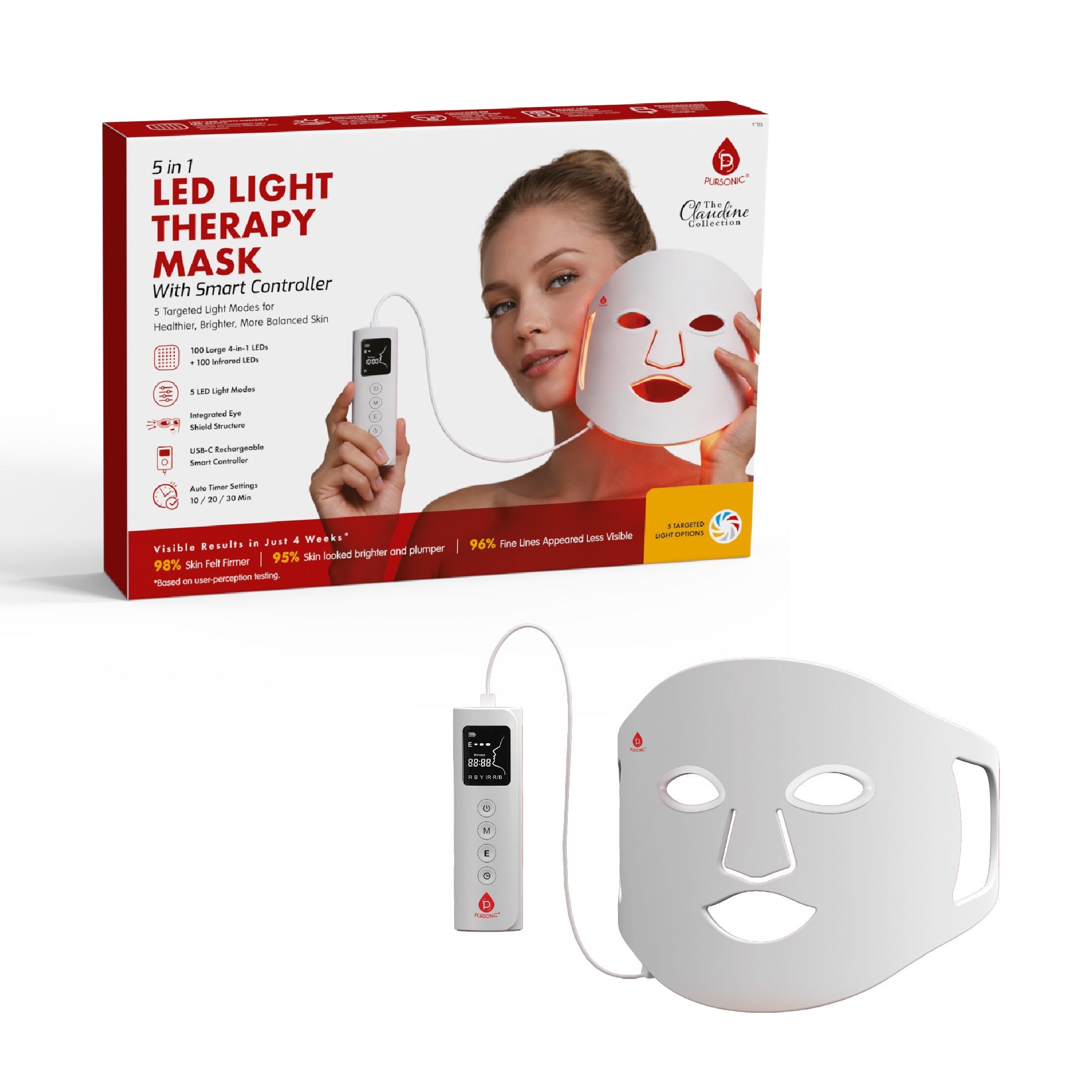 LED Light Therapy Mask with Smart Controller – Zayd's Department Store