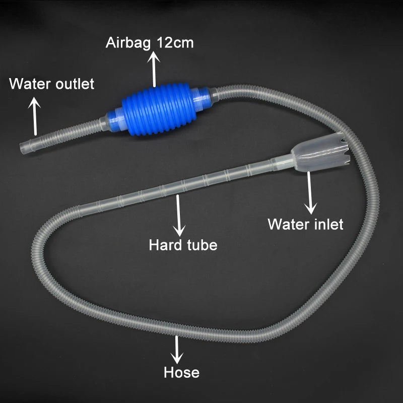 Aquarium Siphon Fish Tank Syphon Vacuum Gravel Water Filter Cleaner Pump Manual Cleaner Vacuum Cleaning Tools Accessories