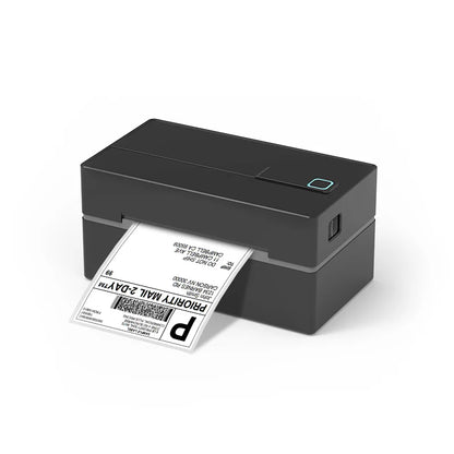 Thermal Label Printer Portable No Ink Required 203DPI 4x6 for Small Business Bluetooth USB High Speed Express Airway Bill - Black color