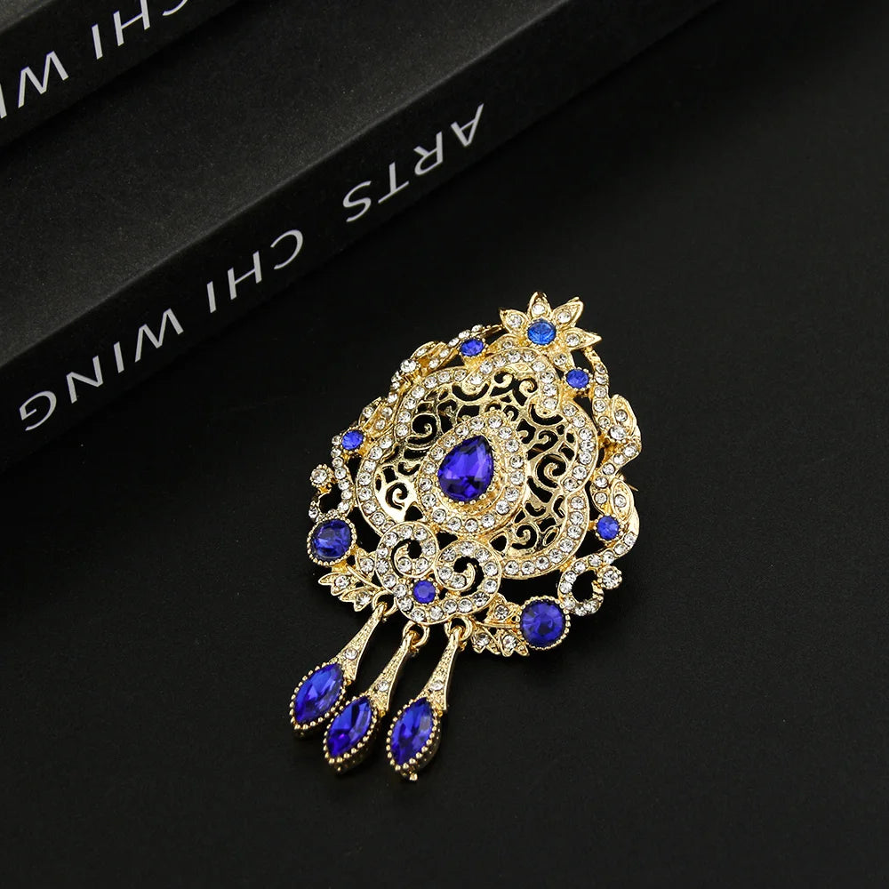 Moroccan Caftan Brooch Pin