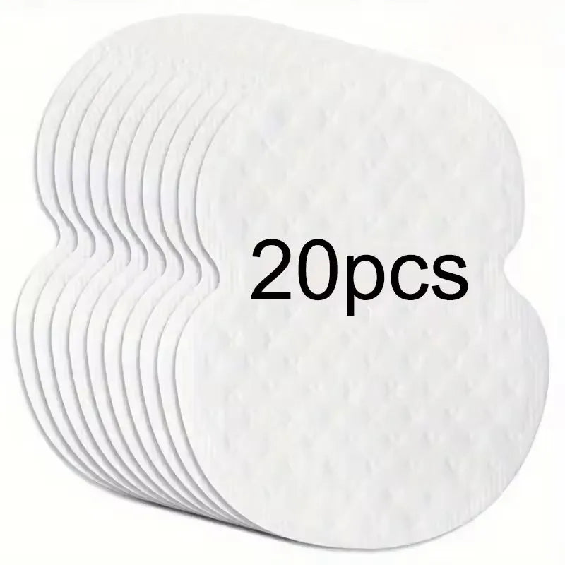 10/20/50/100Pcs Disposable Underarm Armpit Sweat Pads Sweat-absorbing Patch  Deodorants Non-woven Pads Breathable Ultra-thin - 20pcs