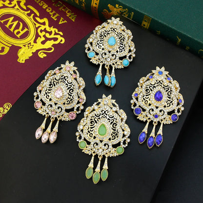 Moroccan Caftan Brooch Pin