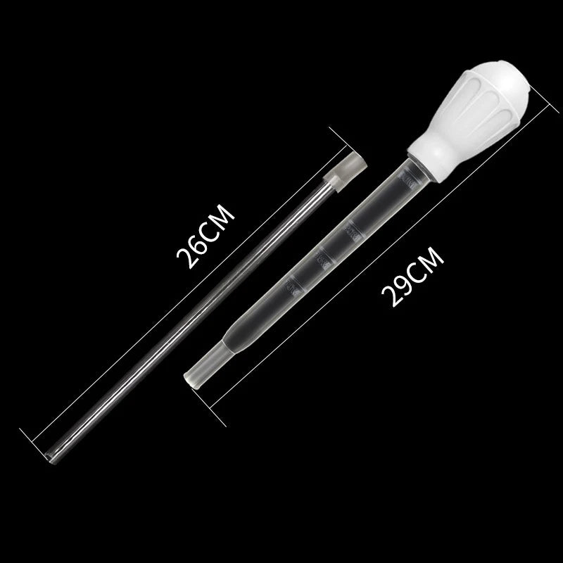 Aquarium Siphon Lengthen Pipettes Fish Tank Vacuum Cleaner Simple Cleaning Tool for Aquarium Water Changer 29cm 54cm 30ml 50ml - 54cm white