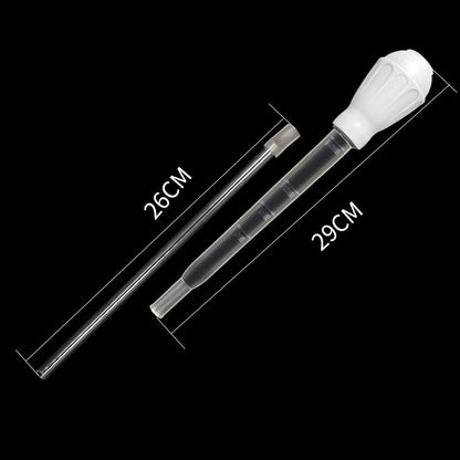 Aquarium Siphon Lengthen Pipettes Fish Tank Vacuum Cleaner Simple Cleaning Tool for Aquarium Water Changer 29cm 54cm 30ml 50ml - 54cm white