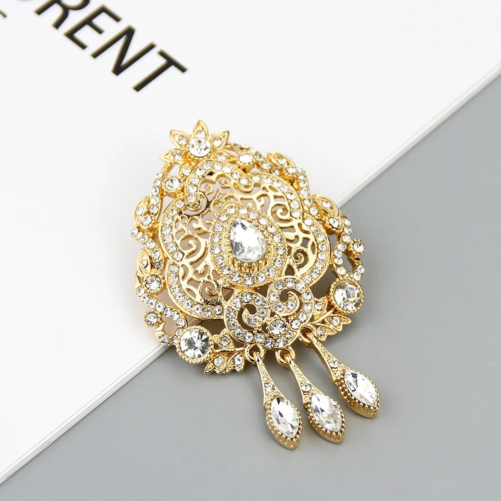 Moroccan Caftan Brooch Pin