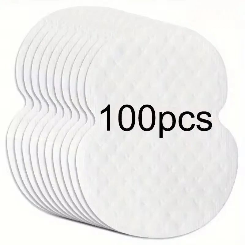 10/20/50/100Pcs Disposable Underarm Armpit Sweat Pads Sweat-absorbing Patch  Deodorants Non-woven Pads Breathable Ultra-thin - 100pcs
