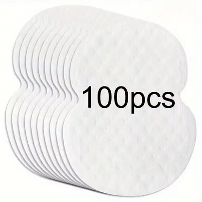 10/20/50/100Pcs Disposable Underarm Armpit Sweat Pads Sweat-absorbing Patch  Deodorants Non-woven Pads Breathable Ultra-thin - 100pcs