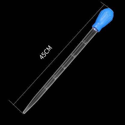 Aquarium Siphon Lengthen Pipettes Fish Tank Vacuum Cleaner Simple Cleaning Tool for Aquarium Water Changer 29cm 54cm 30ml 50ml - 45cm blue