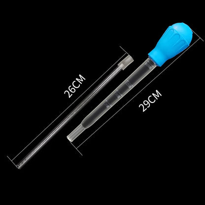 Aquarium Siphon Lengthen Pipettes Fish Tank Vacuum Cleaner Simple Cleaning Tool for Aquarium Water Changer 29cm 54cm 30ml 50ml - 54cm blue