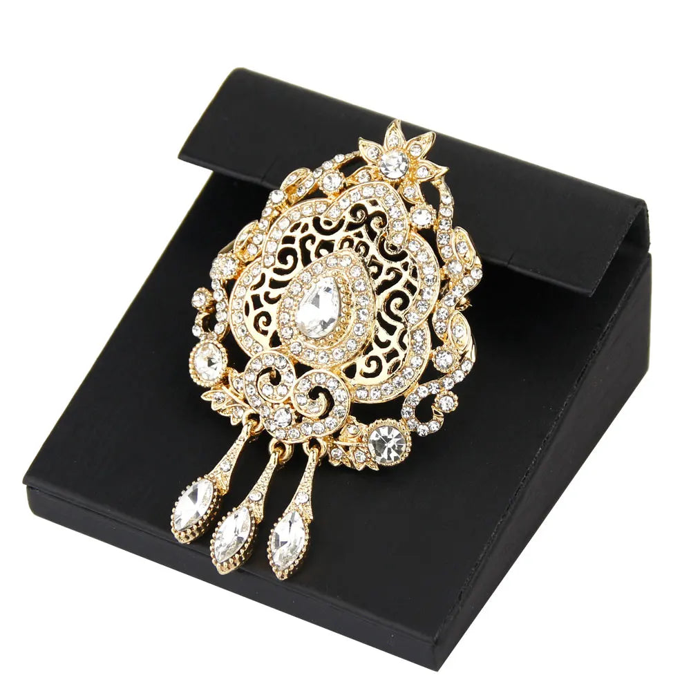 Moroccan Caftan Brooch Pin