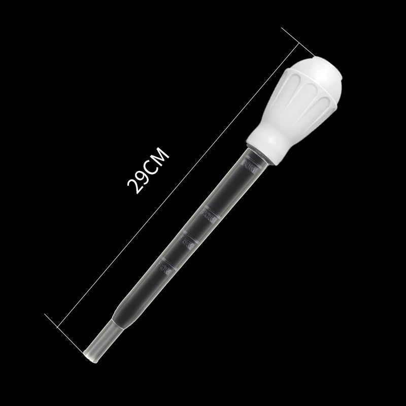 Aquarium Siphon Lengthen Pipettes Fish Tank Vacuum Cleaner Simple Cleaning Tool for Aquarium Water Changer 29cm 54cm 30ml 50ml - 29cm white