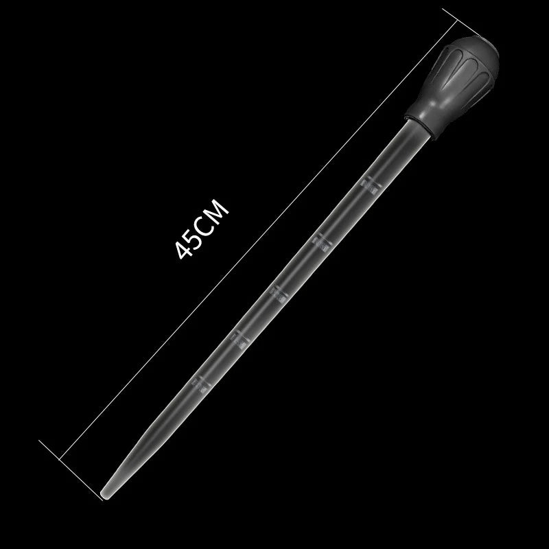 Aquarium Siphon Lengthen Pipettes Fish Tank Vacuum Cleaner Simple Cleaning Tool for Aquarium Water Changer 29cm 54cm 30ml 50ml - 45cm black