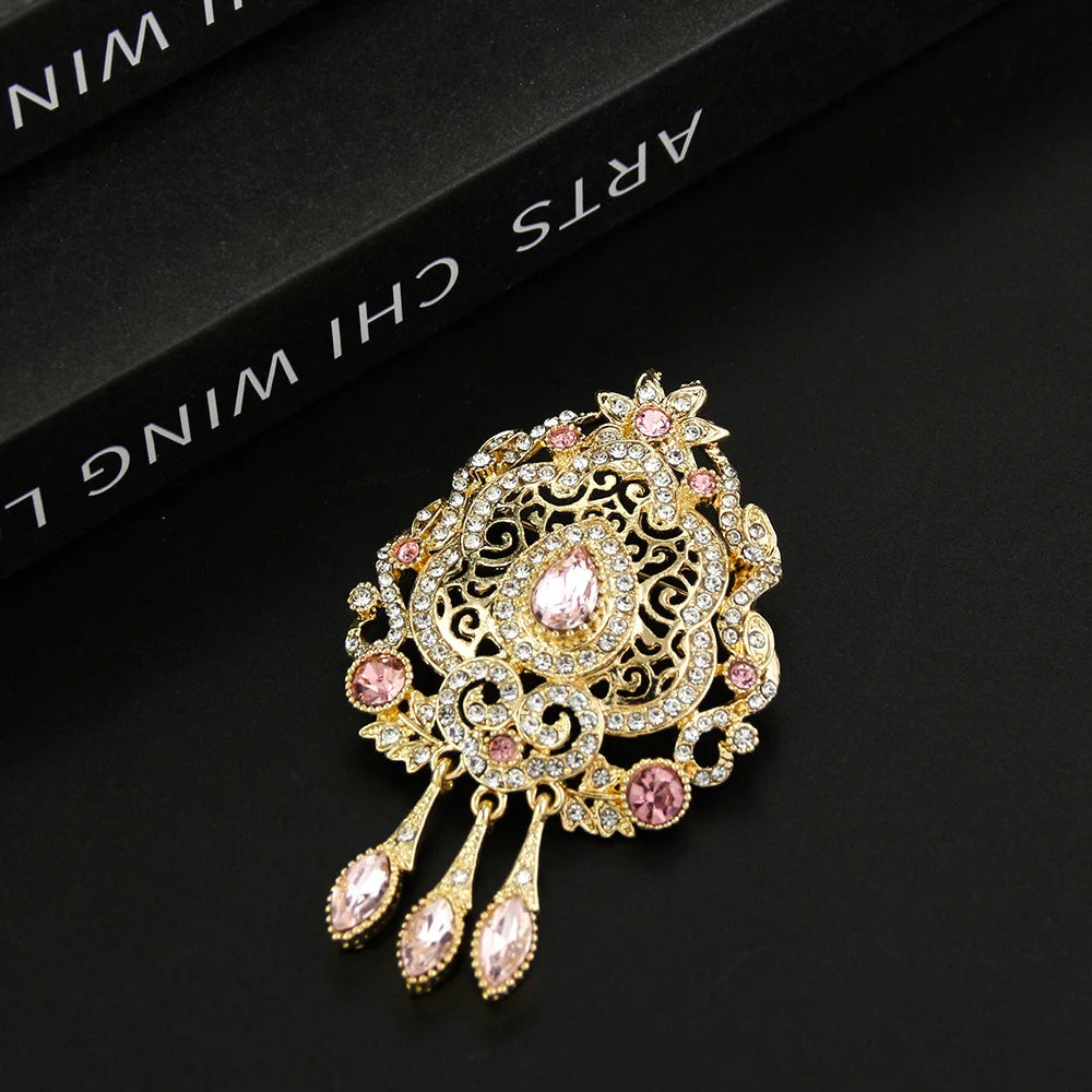 Moroccan Caftan Brooch Pin