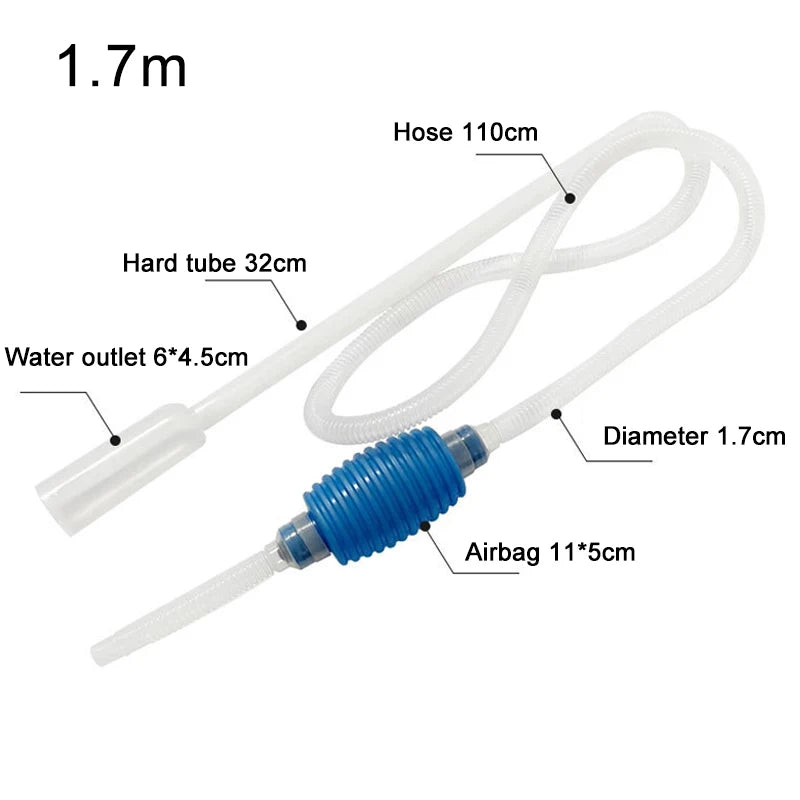 Aquarium Siphon Fish Tank Syphon Vacuum Gravel Water Filter Cleaner Pump Manual Cleaner Vacuum Cleaning Tools Accessories