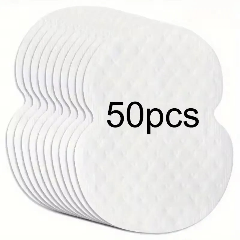 10/20/50/100Pcs Disposable Underarm Armpit Sweat Pads Sweat-absorbing Patch  Deodorants Non-woven Pads Breathable Ultra-thin - 50pcs