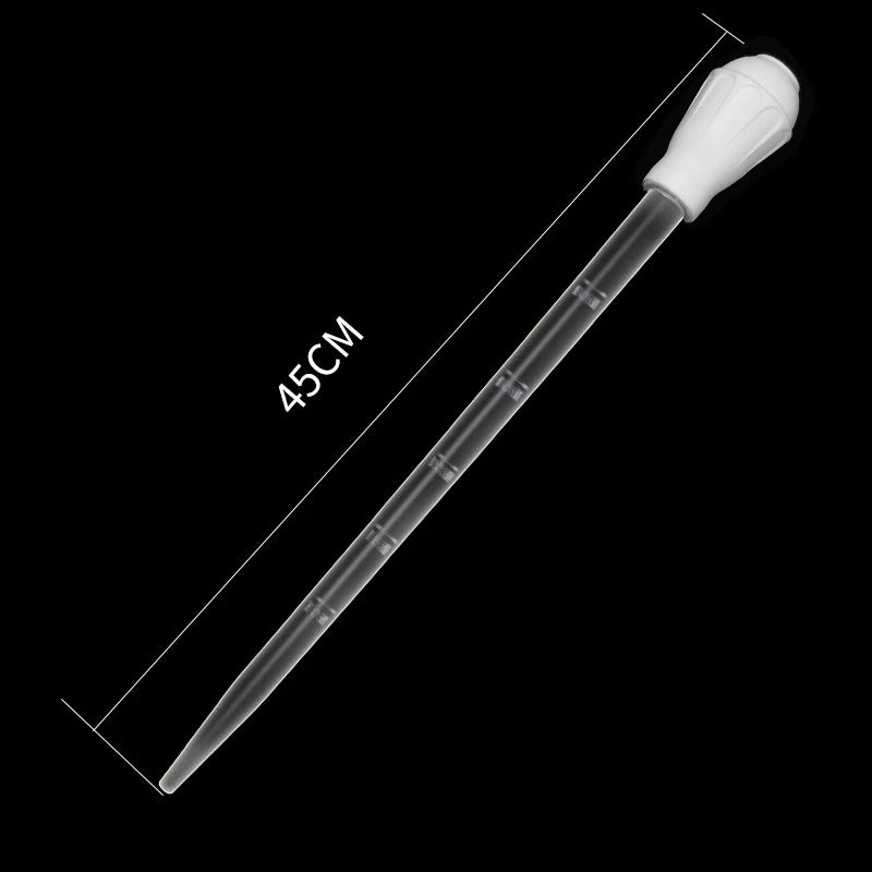 Aquarium Siphon Lengthen Pipettes Fish Tank Vacuum Cleaner Simple Cleaning Tool for Aquarium Water Changer 29cm 54cm 30ml 50ml - 45cm white