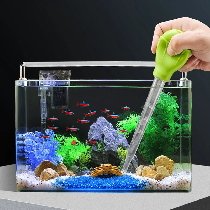 Aquarium Siphon Lengthen Pipettes Fish Tank Vacuum Cleaner Simple Cleaning Tool for Aquarium Water Changer 29cm 54cm 30ml 50ml