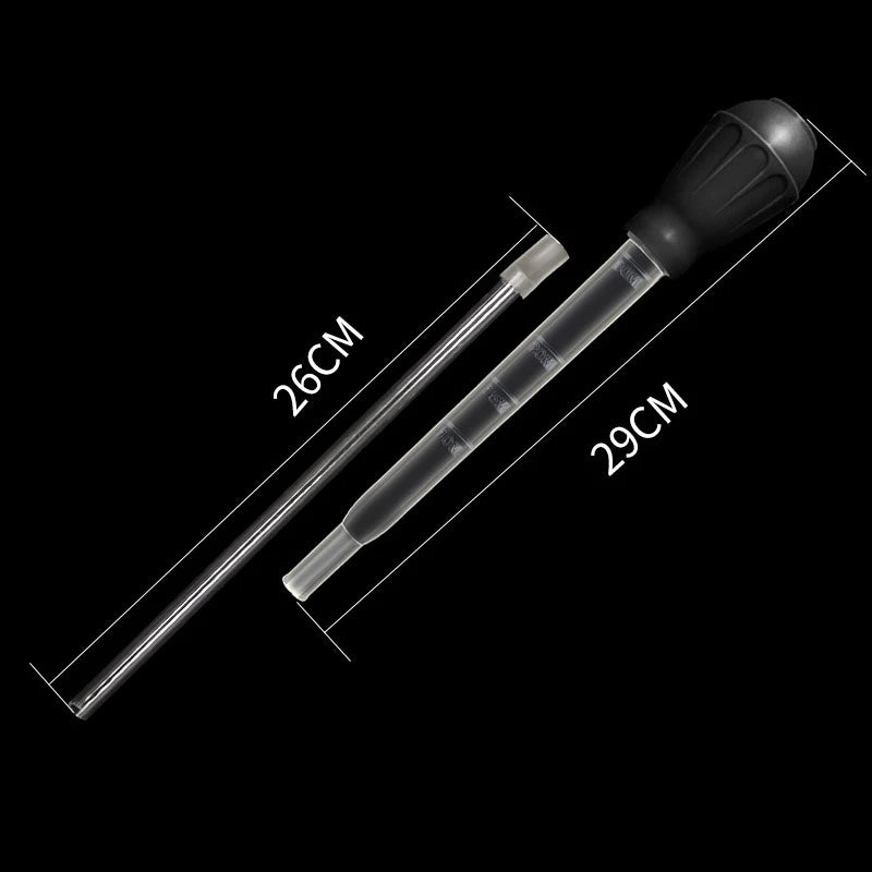 Aquarium Siphon Lengthen Pipettes Fish Tank Vacuum Cleaner Simple Cleaning Tool for Aquarium Water Changer 29cm 54cm 30ml 50ml - 54cm black