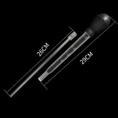 Aquarium Siphon Lengthen Pipettes Fish Tank Vacuum Cleaner Simple Cleaning Tool for Aquarium Water Changer 29cm 54cm 30ml 50ml - 54cm black