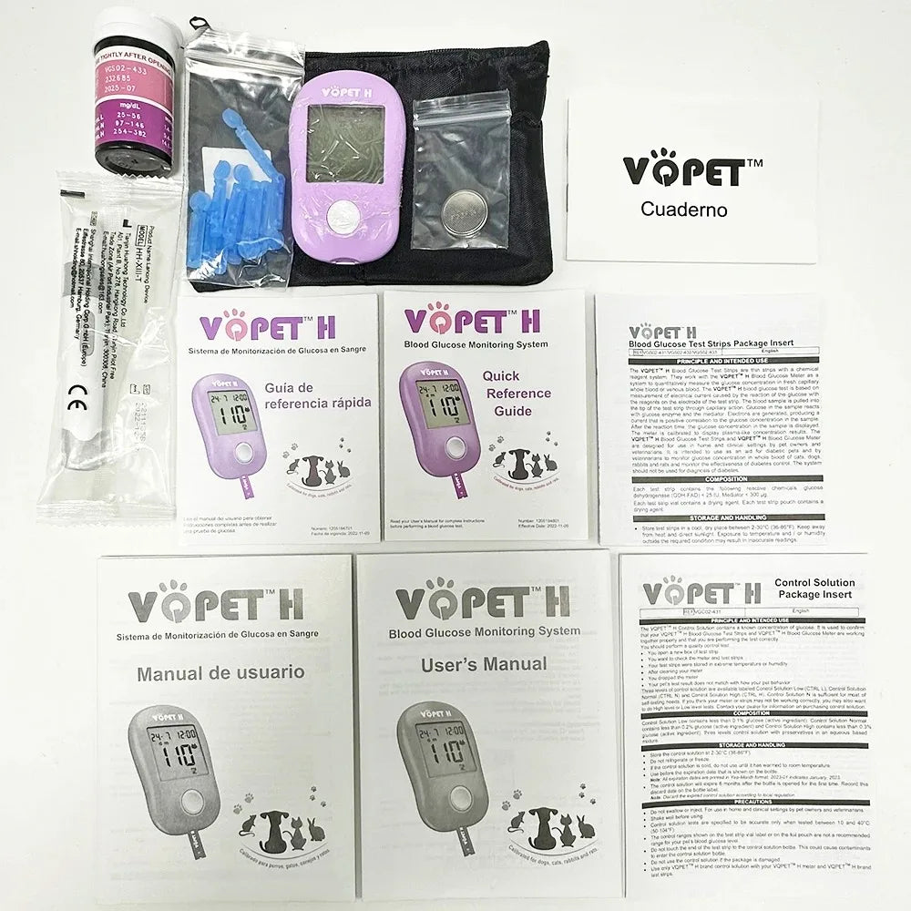 Blood Glucose Meter Blood Glucose Monitoring System For Pet Use Professional Diabetes Management for Pets Accessories Clinic - Blood Glucose Meter