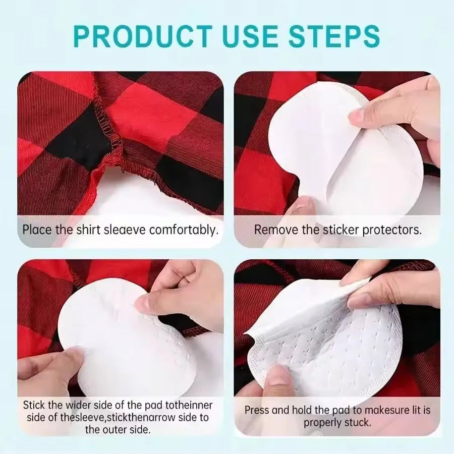 10/20/50/100Pcs Disposable Underarm Armpit Sweat Pads Sweat-absorbing Patch  Deodorants Non-woven Pads Breathable Ultra-thin
