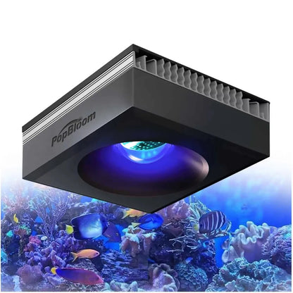 PopBloom RL90 WiFi Reef Aquarium Light 100W, Professional Marine Aquarium LED Full Spectrum for Reef Coral SPS/LPS Fish Tank LED - 1 Lamp with hang kit / US Plug