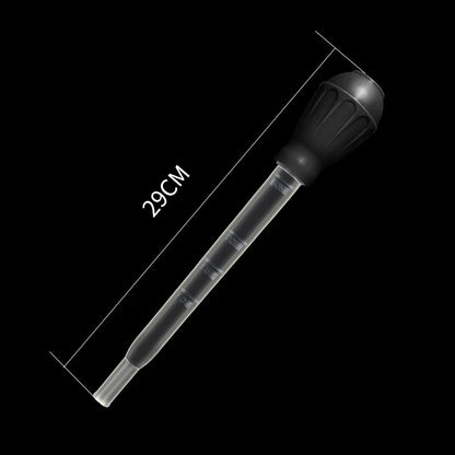 Aquarium Siphon Lengthen Pipettes Fish Tank Vacuum Cleaner Simple Cleaning Tool for Aquarium Water Changer 29cm 54cm 30ml 50ml - 29cm black