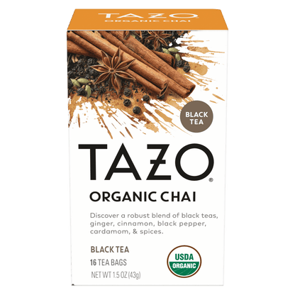 Organic Chai Black Tea Bags, 16Ct